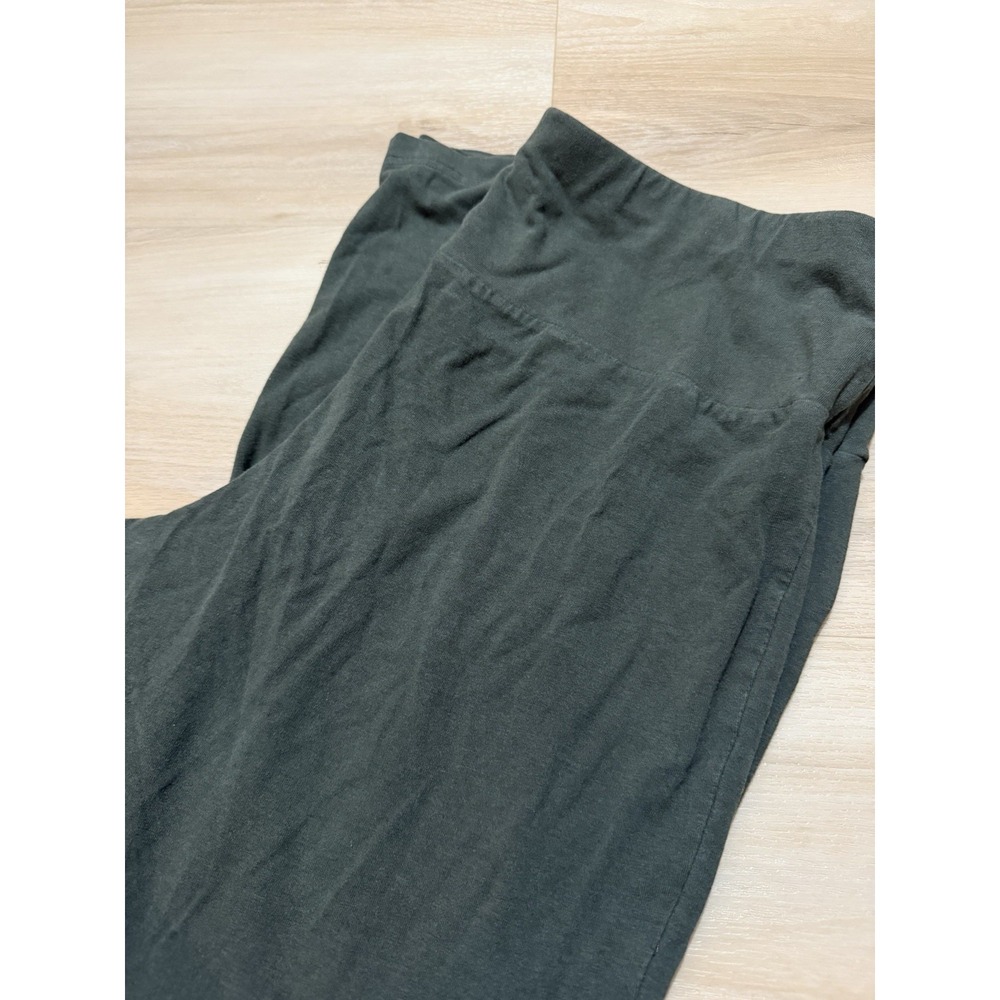 Terra and Sky Green High Rise Leggings 1X Stretch Cotton Modal Blend Full Length